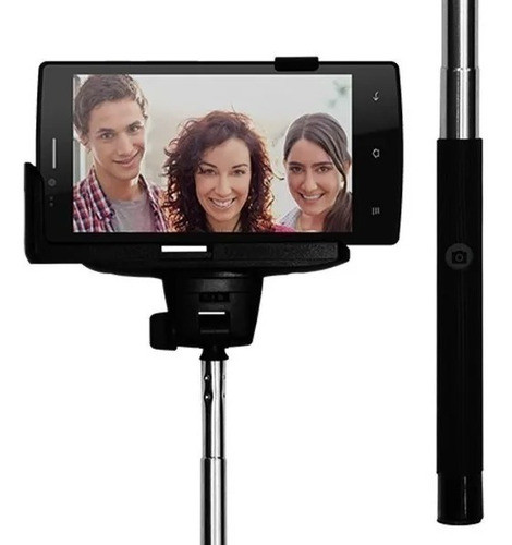 Bastao De Mao Self Monopod Bluetooth Embutido Adap Celular 0