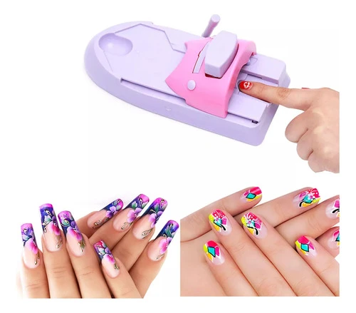 Máquina De Pintura De Unhas Diy Imprime Ferramentas De Arte 0