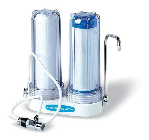 Filtro Purificador De Agua De Mesa Doble Filtrado 0