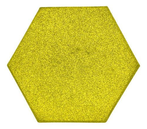 Espuma Acústica Hexagonal C/10 Und 30cm X 2cm Lisa Amarelo 0