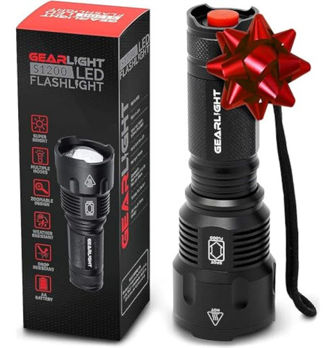 Linterna Led Gearlight S1200, Potente, Tamaño 0