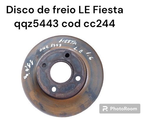 Disco De Freio Lado Esquerdo Ford Fiesta Cod Cc244 0