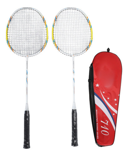 Raquete Leve De Badminton, Conjunto De 1 Par De Raquetes De 0