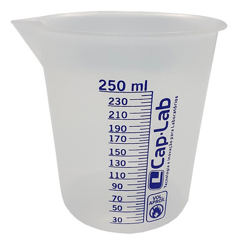 Copo Becker Plástico Cap-lab 250 Ml 0
