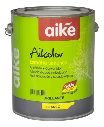 Esmalte Sintetico Aike 4 Lts Doble Acción Aike Colores 0