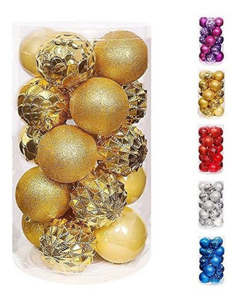 Bolas Para Arbol De Navidad  -packx 20u. De 8cm./dorado 0