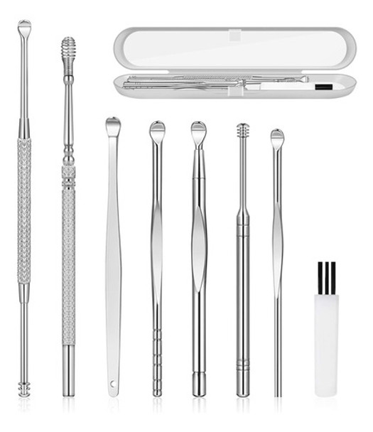 Kit De Limpieza De Oídos De Acero Inoxidable 0