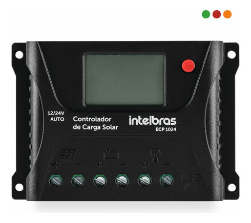 Controlador De Carga Intelbras Pwm -max 10a Ecp 1024 0