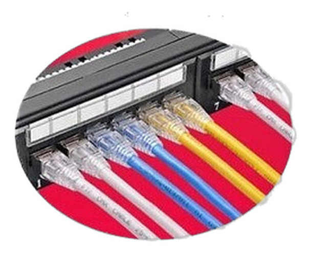 19'' 24 Puerto C6 Patch Panel 1u Rack Mount Rj45 Tipo Cat6 E 0
