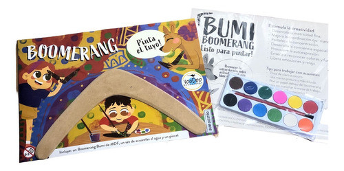 Boomerang Bumi Para Pintar Con Pincel Y Acuarelas Bumeran 0