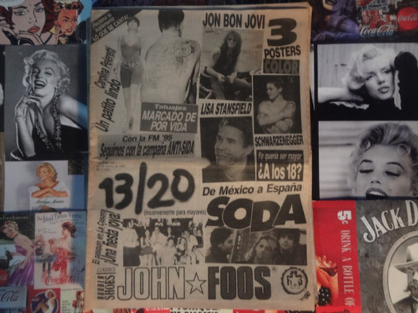 Revista 13/20 1991 Soda Stereo Petinato Carolina Peleretti 0