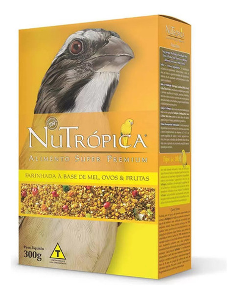 Ração Nutropica Trinca Ferro C/mel,ovos E Frutas 300g 0 Ração Nutropica Trinca Ferro C/mel,ovos E Frutas 300g 0