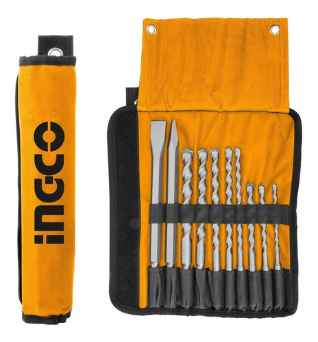 Kit 8 Punta Cincel Y Mechas Sds Plus Ingco Akd2101 0