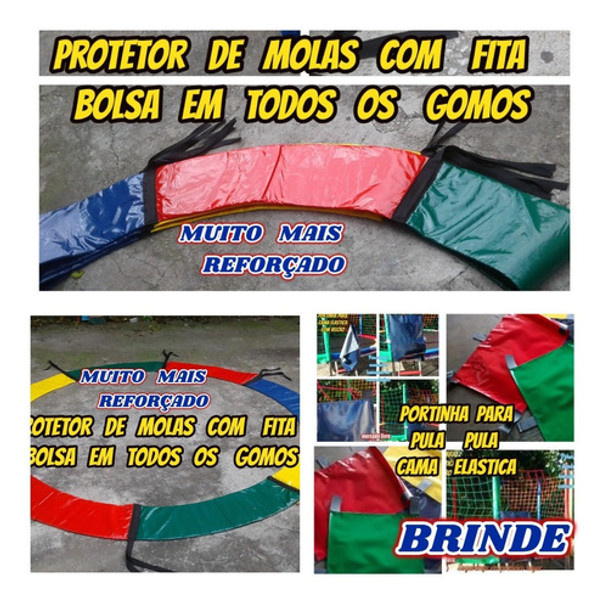 Protetor Molas Reforçado+1 Rede P/pula Pula 2.00mts+brinde 0