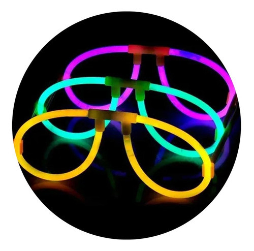 Pack X 10 Anteojo Luminoso Glow Aviador Cotillon Fiestas 0