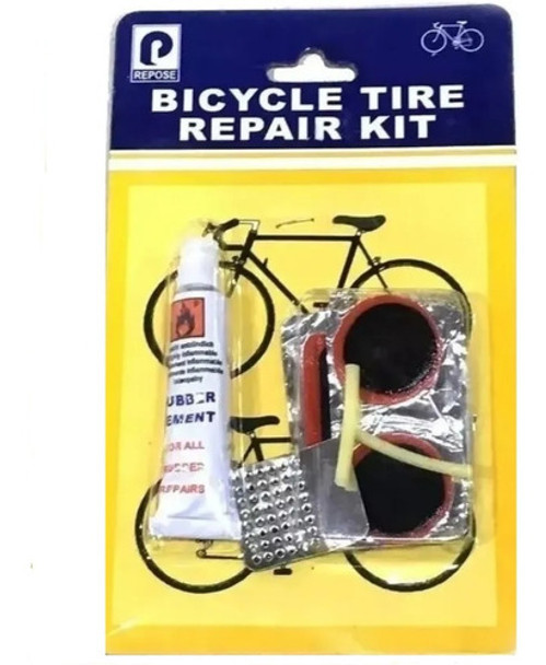 Parches Y Solución Kit Para Reparar Cámaras De Bicicleta 0