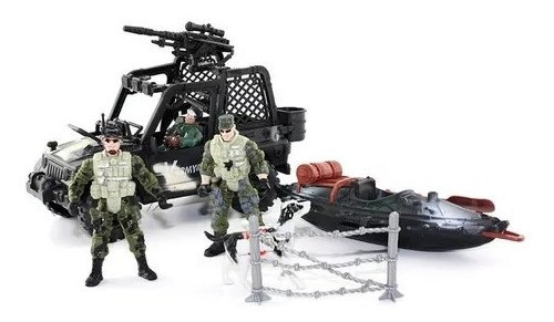 Set Combat Force Grande Juego De Hombre Militares Original 0