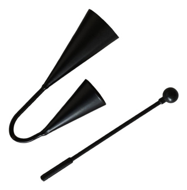 Agogo Sinos Cowbell Pré-escolar Música Latina 25cmx14cm 0