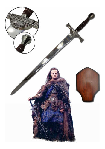 Espada Medieval Highlander Macleod Com Suporte Cosplay 0