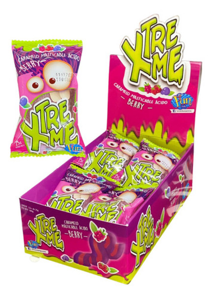 Gomitas Acidas Xtreme Berry Caja X 12 Unidades Golosinas 0