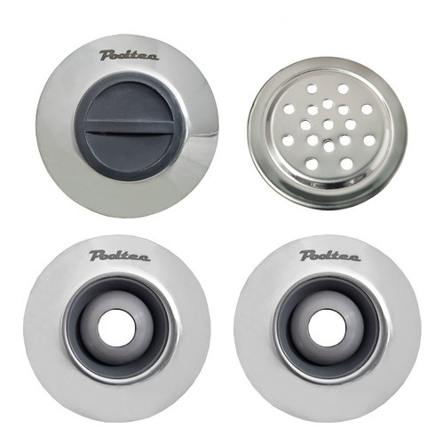 1 Dispositivo Aspiração 2 Retorno 1 Nível Aço Inox Piscina 0