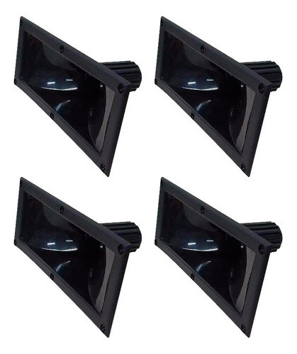 4 Unidades Boca De Corneta Plastico Lc 23-25 Cone Retangular 0