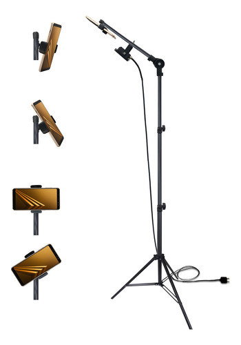Pedestal Articulado No Ângulo Que Desejar 2,1m C/ Holofote 0