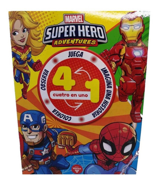 Revista Marvel Super Hero Avengers Juega Observa Colorea 0