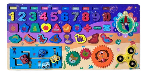 Tablero Didactico Encastrable Montesori 0
