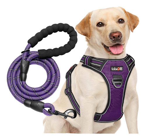 Arnes Con Correa Para Perros Sin Tirones - Violeta Small 0