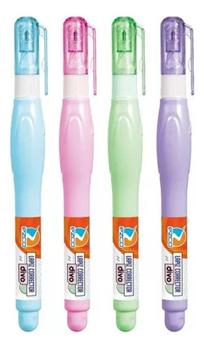 Lapiz Corrector Tipo Liquid Paper Ezco Divo 7ml X 12 Unidade 0