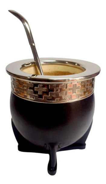 Mate Imperial Cuero Virola Alpaca 0