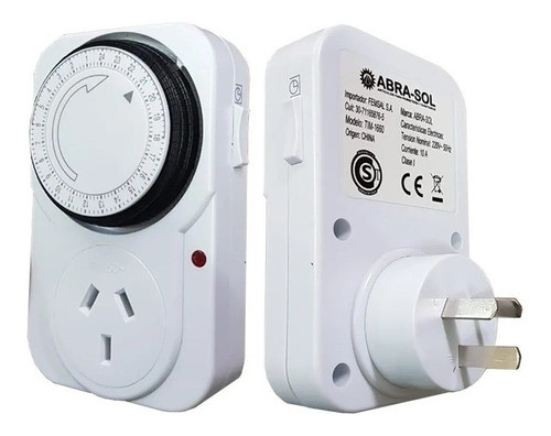 Timer Programable Mecánico 24hs 220v 10a Abrasol 0
