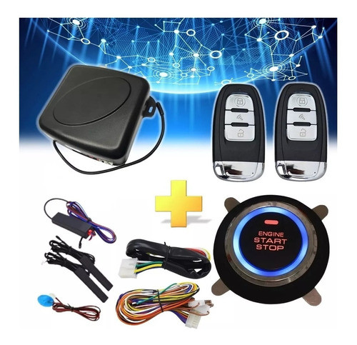 Botão Start Stop Sensor Trava Automático Pke Partida Remota* 0