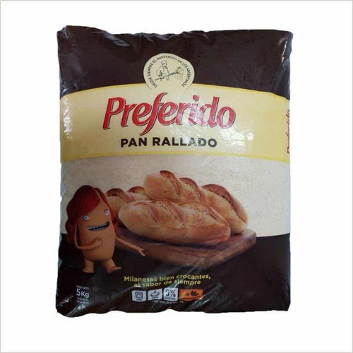 Pan Rallado Preferido X 5 Kg (caja X 4 U) 0