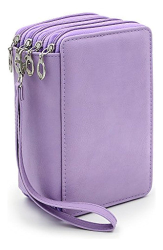 Estuche Para Lápices Btsky De Cuero Pu De Color Con Comparti 0
