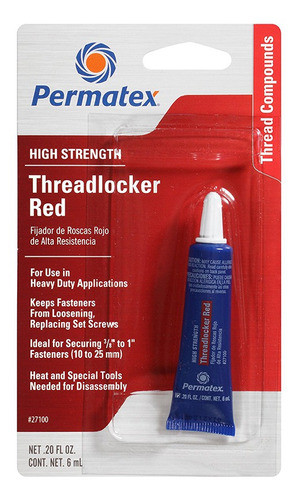 Traba Rojo Resistencia Alta 6ml 0