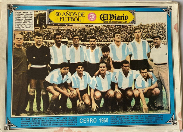 Cerro 1960 Poster, 60 Años De Fútbol Ez2c 0