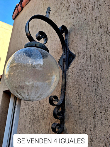 Farol Antiguo Con Globo De Vidrio 0