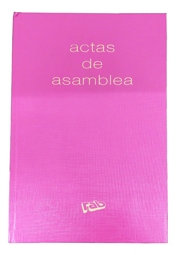 Libro De Actas De Asamblea 2 Manos 0