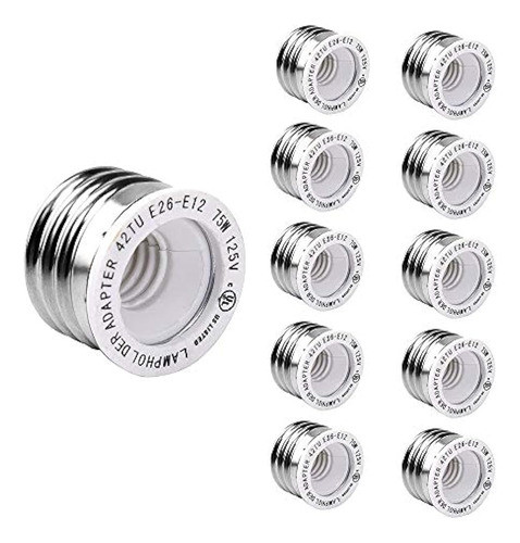 E26 E27 A E12 Adaptador 10paquete Jackyled Ullisted Base De 0