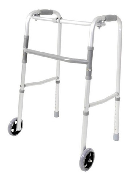 Andador Aluminio Plegable Regulable Con Ruedas Liviano 0 Andador Aluminio Plegable Regulable Con Ruedas Liviano 0