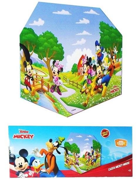 Casita Carpa Pelotero Castillo Plegable Mickey Super Cla 722 0
