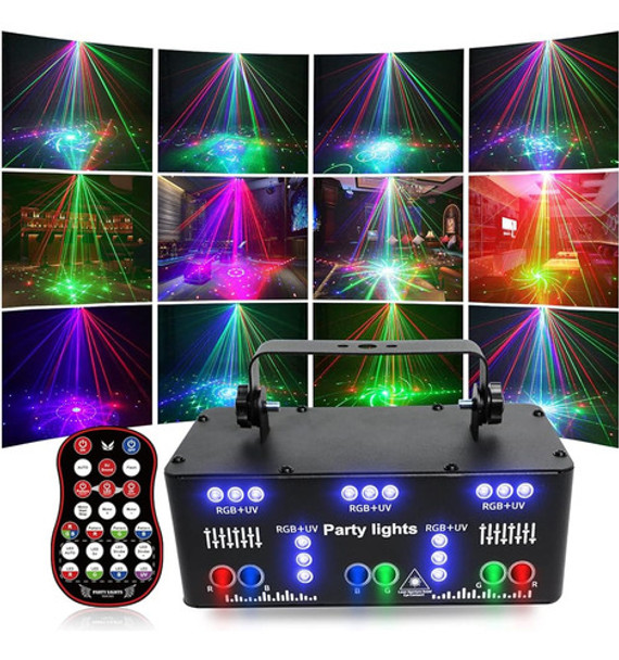 Wuzstar Dj Party Lights, 21 Lente Rgb Uv Disco Strobe Light 0