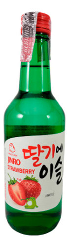 Bebida Coreana Soju Sabor Morango Saquê Alcoólico + Brinde 0