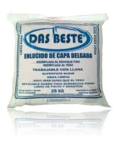 Enlucido Interior De Capa Delgada Das Beste. Bolsa X 25 Kg 0