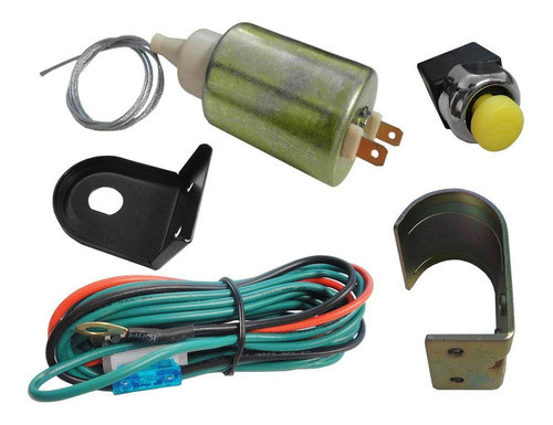 Destraba De Baul Eléctrico Pulsador Universal Kit Completo 0