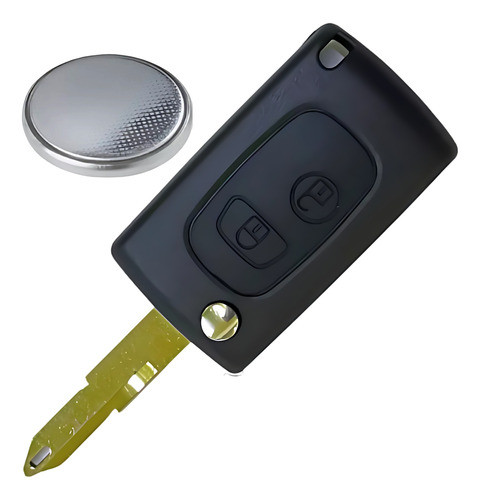 Kit Llave + Carcasa Peugeot 206 Adaptación + Pila 0