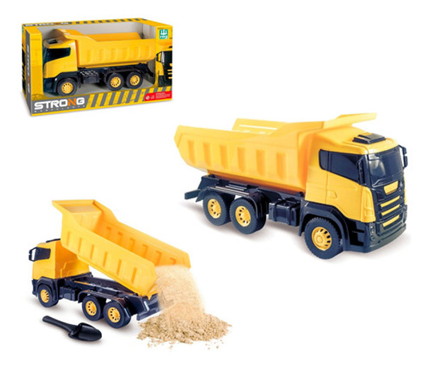 Brinquedo Caminhão Grande Caçamba Basculante Com Pazinha 0