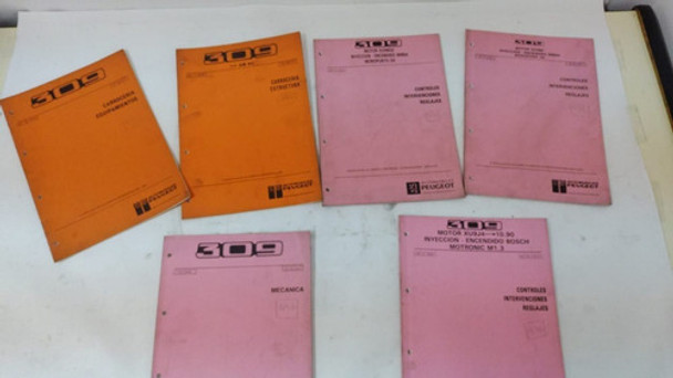 Lote Manuales Peugeot 309 ¡originales!. Total 6 Manuales 0